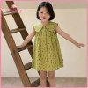 Váy Bé Gái Chấm Bi Cổ Bẻ Dáng Suông Xòe - Vải Mềm Mát, Vintage, Giá Sale 182k 2