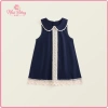 Váy bé gái cổ sen, sát nách, ren phối, dáng suông, cotton mềm, thanh lịch - 214.000₫ 4