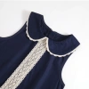 Váy bé gái cổ sen, sát nách, ren phối, dáng suông, cotton mềm, thanh lịch - 214.000₫ 5