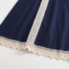 Váy bé gái cổ sen, sát nách, ren phối, dáng suông, cotton mềm, thanh lịch - 214.000₫ 7