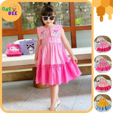 Váy Bé Gái Cổ Thủy Thủ Họa Tiết Kuromi Dễ Thương – Giá chỉ 174.000₫, giảm 22%