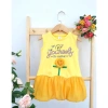 Váy Bé Gái Cotton Cao Cấp Mùa Hè, Đầm Thoáng Mát Năng Động Hình Bông Hoa - 125k 6