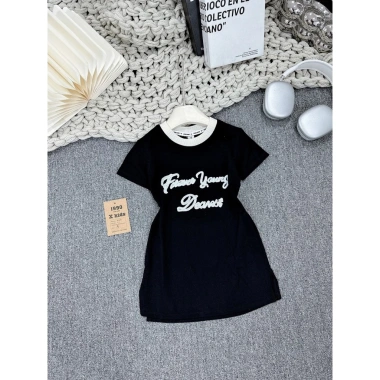 Váy bé gái cotton dài 4 màu xanh cam đen đỏ, 12-38kg, mềm mại, giảm giá 69.500₫ 5