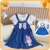 Váy Bé Gái Đầm Jean Melody họa tiết nơ xinh xắn dễ thương Giá ưu đãi 188.500₫
