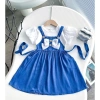Váy Bé Gái Đầm Jean Melody họa tiết nơ xinh xắn dễ thương Giá ưu đãi 188.500₫ 2