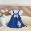 Váy Bé Gái Đầm Jean Melody họa tiết nơ xinh xắn dễ thương Giá ưu đãi 188.500₫ 7
