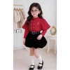 Váy bé gái Hàn Quốc 4CT có choàng, đồ Tết xịn đẹp 10-35kg - Giá 193k Xinhkids23 3