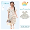 Váy Bé Gái Hoa Nhí Tay Phồng Cổ Vuông Dáng Xòe Cotton Mềm Mại - Giá chỉ 195.840₫