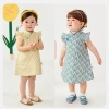 Váy bé gái Minibala Cotton, lông tơ tay sườn xám, an toàn da - 653.400 VND 2