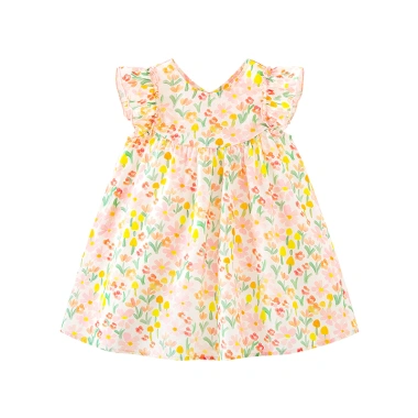 Váy bé gái Minibala cotton nguyên chất, nhẹ thấm mát, chấm bi thời trang mùa hè - Giá 533.520 VND