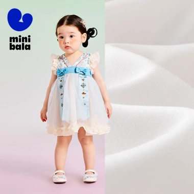 Váy bé gái minibala lưới vải tuyn - Đầm công chúa mùa hè, truyền thống, giảm 22%