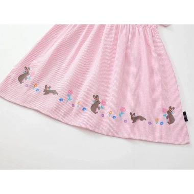 Váy bé gái mùa hè màu hồng cổ tròn họa tiết thỏ dễ thương - Giá chỉ 199.000₫ 6 Váy bé gái mùa hè màu hồng cổ tròn họa tiết thỏ dễ thương - Giá chỉ 199.000₫ 6