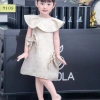 Váy bé gái Oli River - Đầm công chúa nơ to, 2 kiểu cổ dễ thương, vải mềm mịn, 315.000 VND 4
