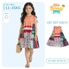Váy bé gái sát nách suông chấm bi phối màu - Cotton mềm mại, giá chỉ 188k