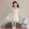 Váy Bé Gái Tay Phồng Cổ Sen và Nơ Cotton Mềm Mại, Thoáng Mát - Giá chỉ 225.000đ 3