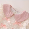 Váy Bé Gái Tay Phồng Cổ Sen và Nơ Cotton Mềm Mại, Thoáng Mát - Giá chỉ 225.000đ 5