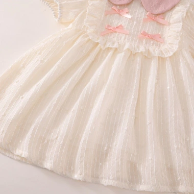 Váy Bé Gái Tay Phồng Cổ Sen và Nơ Cotton Mềm Mại, Thoáng Mát - Giá chỉ 225.000đ 6 Váy Bé Gái Tay Phồng Cổ Sen và Nơ Cotton Mềm Mại, Thoáng Mát - Giá chỉ 225.000đ 6