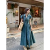 Váy bò đầm Jean tay ngắn nữ túi ngực đai thắt eo thanh lịch 7 Beautiful V162 242.118 VND 3