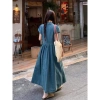 Váy bò đầm Jean tay ngắn nữ túi ngực đai thắt eo thanh lịch 7 Beautiful V162 242.118 VND 5