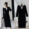Váy Body Phối Cổ MINZ STORE 1.154 - Thiết Kế Công Sở Sang Trọng, Giá 185.000 2