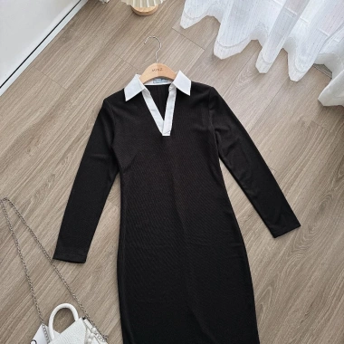 Váy Body Phối Cổ MINZ STORE 1.154 - Thiết Kế Công Sở Sang Trọng, Giá 185.000