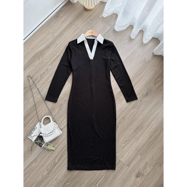 Váy Body Phối Cổ MINZ STORE 1.154 - Thiết Kế Công Sở Sang Trọng, Giá 185.000