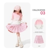 Váy ca rô bé gái - Váy ngắn sinh viên mềm mại, thoáng khí, thoải mái kèm legging 4