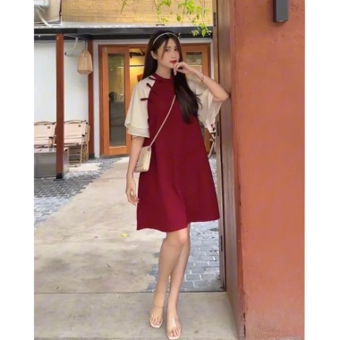 Váy cách tân tay voan lụa 2 tầng - Siêu sang, mềm mát, giá chỉ 123.749đ