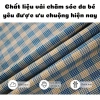 Váy Cánh Tiên Bé Gái Họa Tiết Caro + Cổ Ren, Cotton Mềm, Giá Ưu Đãi 160k (Giảm 36k) 9