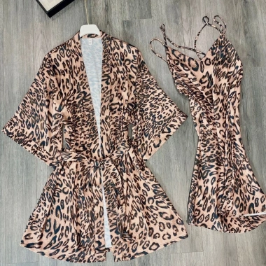 Váy choàng ngủ nữ pijama lụa Hàng Châu mềm mịn, thoải mái, giảm giá 380.000₫