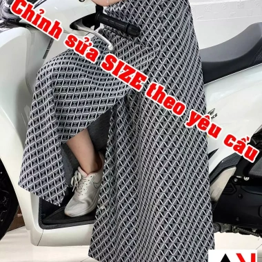Váy chống nắng xẻ tà, túi trước cố định, nút bấm và miếng dán - Giá 95.300₫ 2