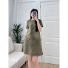Váy Chữ A Wash Cotton Độc Đáo - May Sọc Xương Cá, Không Kén Dáng, Giảm Giá 279k 2