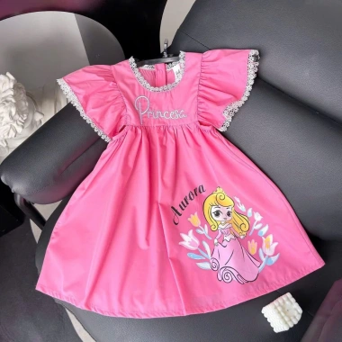 Váy Công Chúa Aurora Bé Gái – Thiết Kế Xinh Xắn, Chất Liệu Thoáng Mát, Giá 125k 7