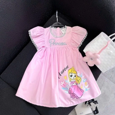 Váy Công Chúa Aurora Bé Gái – Thiết Kế Xinh Xắn, Chất Liệu Thoáng Mát, Giá 125k 8