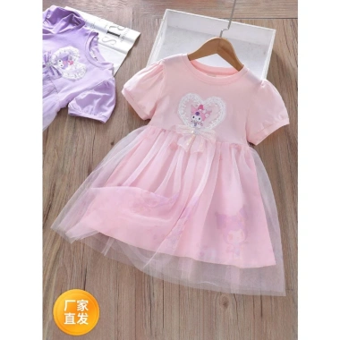 Váy Công Chúa Bé Gái Cotton Thoáng Mát Họa Tiết Elsa Dễ Thương - Giá 123.500₫