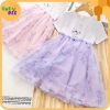 Váy Công Chúa Bé Gái Cotton Thoáng Mát Họa Tiết Thỏ D20 - Đầm Đẹp Giá Rẻ