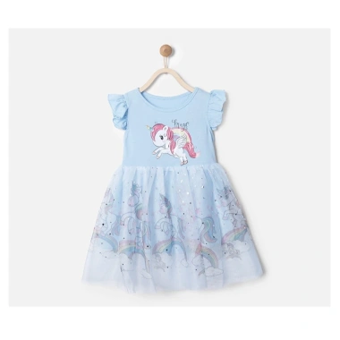 Váy Công Chúa Bé Gái Cotton Thoáng Mát Họa Tiết Unicorn Dễ Thương - Giá 123.500₫ 3