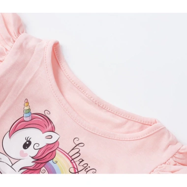 Váy Công Chúa Bé Gái Cotton Thoáng Mát Họa Tiết Unicorn Dễ Thương - Giá 123.500₫ 5