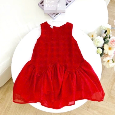 Váy Công Chúa Bé Gái Hoa Hồng Voan Xòe - Dự Tiệc Sinh Nhật Lễ Hội, Giá ưu đãi 165k