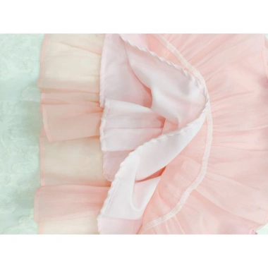 Váy công chúa bé gái hồng pastel tay phồng nơ xinh - Giá giảm chỉ 165k