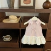Váy công chúa không tay 0-3Y màu hồng Fluffy Bloom – Thời trang hè thoáng khí – Giá ưu đãi 179.943₫