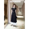 Váy công sở áo peplum đính đá, chân váy dài xếp ly sang chảnh - chỉ 549k