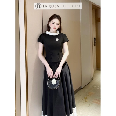 Váy công sở áo peplum đính đá, chân váy dài xếp ly sang chảnh - chỉ 549k 3