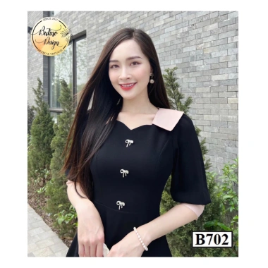 Váy công sở B702 Đen B - Đầm dự tiệc sang trọng, giảm giá 395k tại BUTINO SHOP 5 Váy công sở B702 Đen B - Đầm dự tiệc sang trọng, giảm giá 395k tại BUTINO SHOP 5
