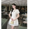 Váy công sở cổ bẻ viền nơ ngực tiểu thư thanh lịch maybecloset - Giá ưu đãi 268.999₫