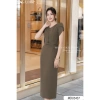 Váy công sở MDU5.437 chất vải chéo Ý cao cấp, dáng ôm nhẹ, cổ tròn, tay bồng - giá chỉ 489.559₫ 2