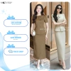 Váy Công Sở Xước Thái Dáng Ôm Nhẹ Peplum Tinh Tế - Thanh Lịch, Giá 799.000₫