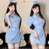 Váy Cosplay Y Tá Gợi Cảm Cổ V Sâu Nóng Bỏng - Đồ Ngủ Quyến Rũ LALA HONEY 3