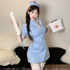 Váy Cosplay Y Tá Gợi Cảm Cổ V Sâu Nóng Bỏng - Đồ Ngủ Quyến Rũ LALA HONEY 5