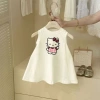 Váy Cotton bé gái 2.025 hoạt hình công chúa mùa hè mỏng thoáng mát, giá ưu đãi 128k 2